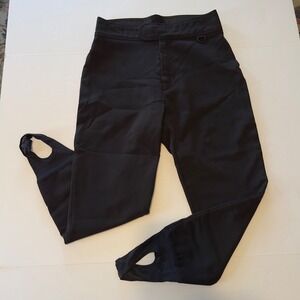 LL Bean Schoeller WB-400 Stirrup Pants Womens 10 Black Fleece Lined Ski Winter